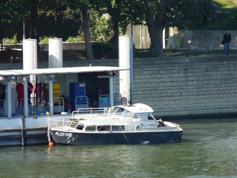 L'Alcyone, peu après l'accident (Photo : RW)