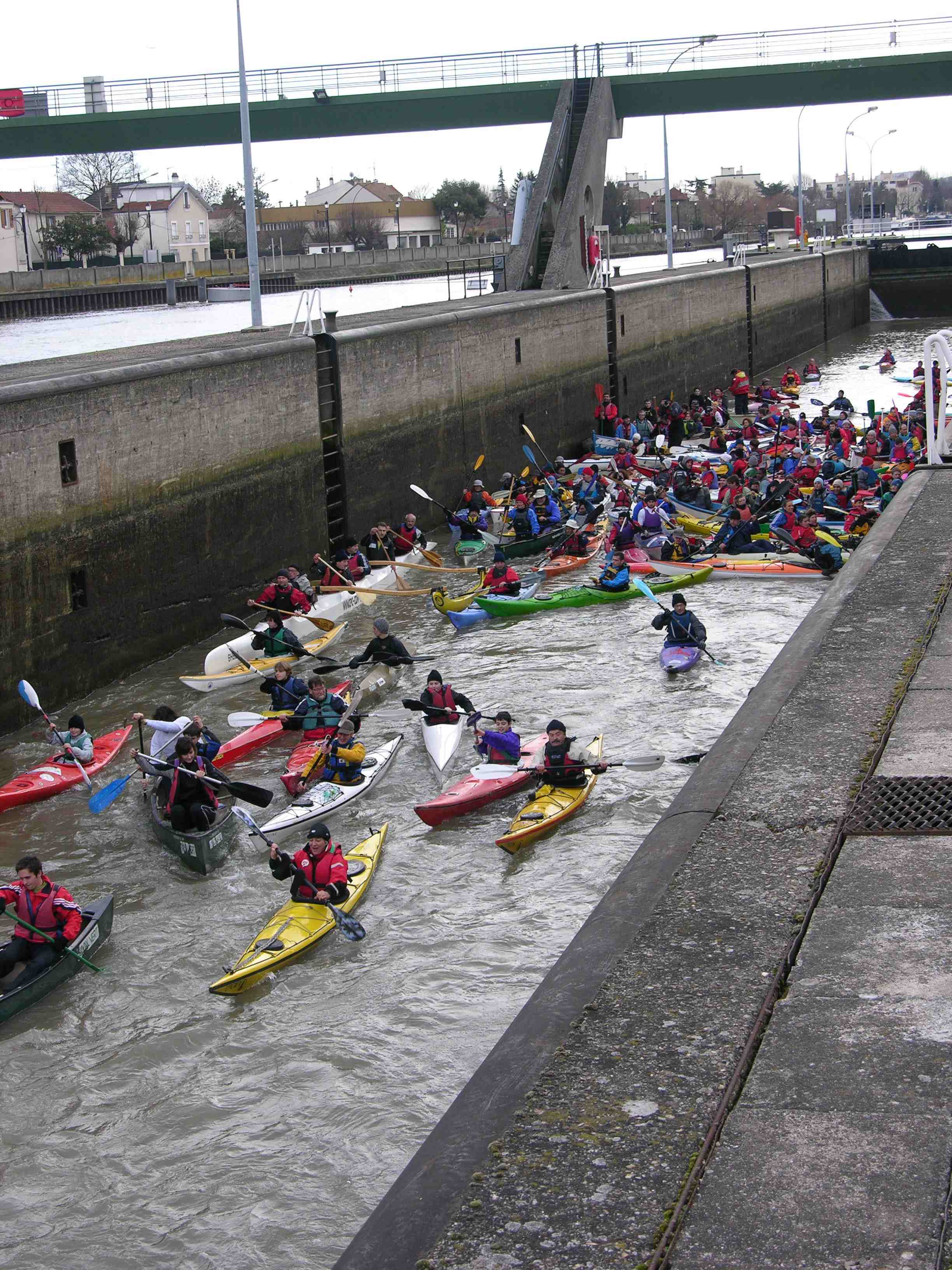 Écluse de Créteil, le 25 janvier 2009 (Photo PJL)