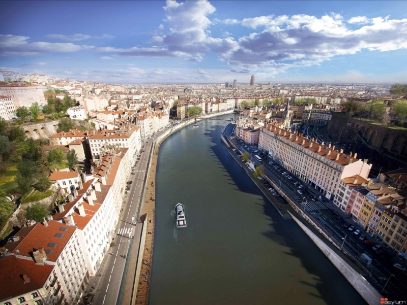 Aménagement des quais de Saône (Photo Grand-Lyon)