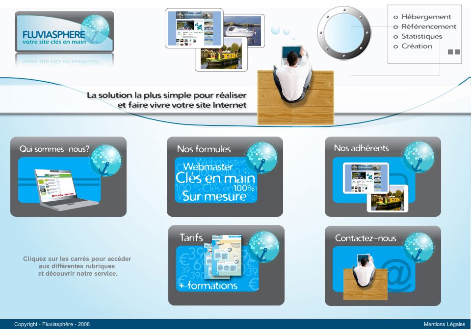 Créez votre site Internet avec "Fluviasphère"