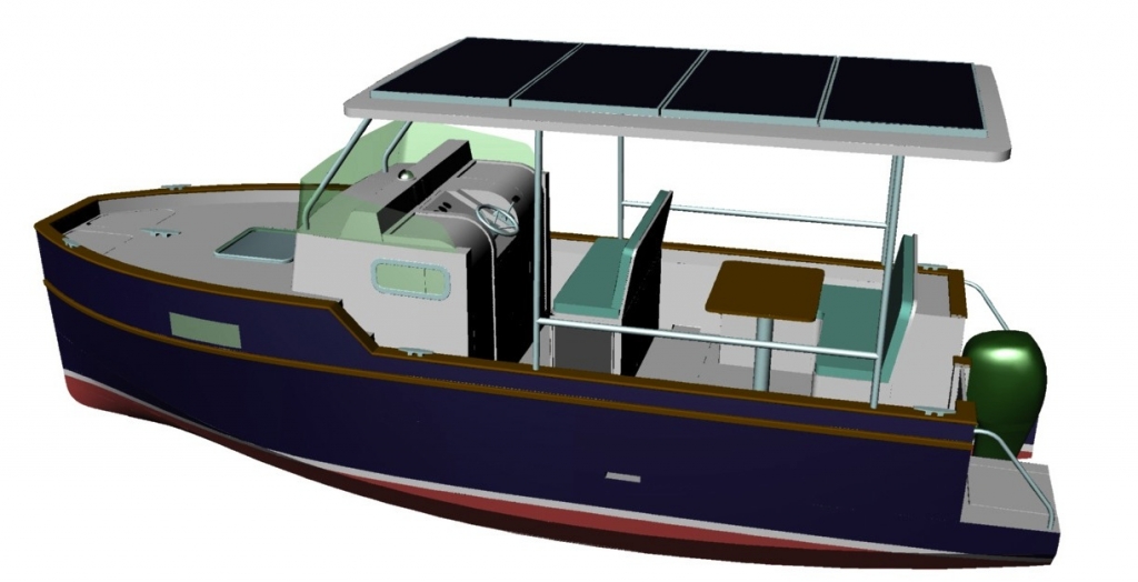 Le cockpit du "Solargoal"