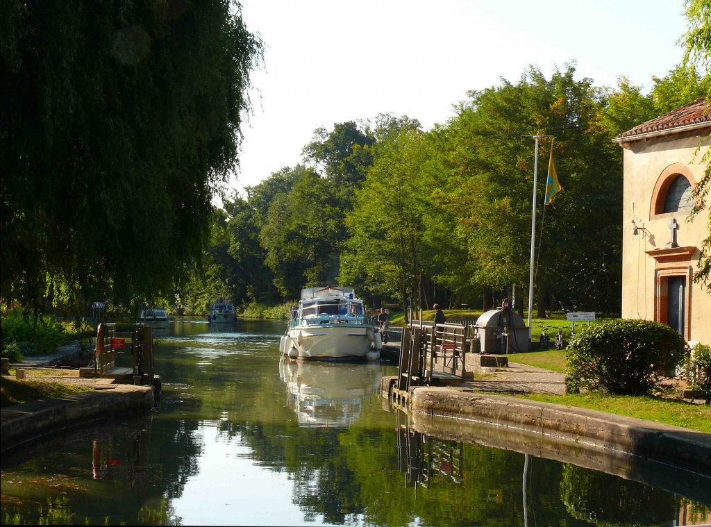 Canal du Midi - Entrée d'écluse (Photo VNF Sud-Ouest)