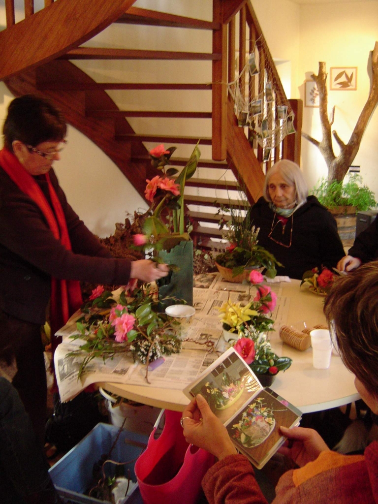 Cours d'art floral (Photo SMATAH)