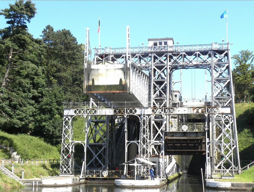 L'ascenseur n°3 du canal historique du Centre - Belgique (Photo PJL)