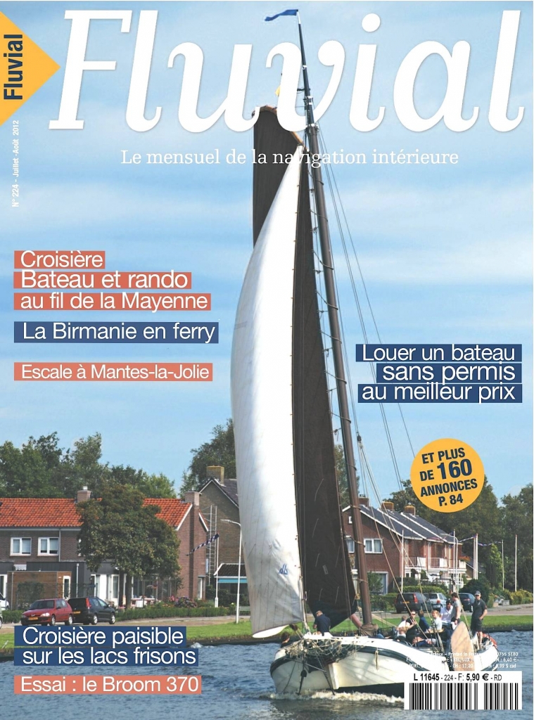 Couverture du n°224 de FLUVIAL (juillet/août 2012)