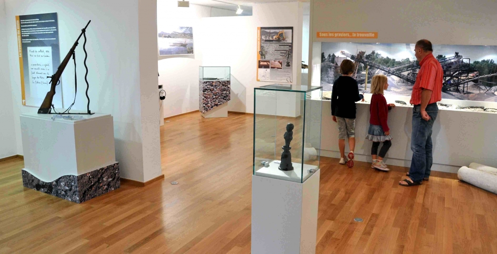 Les "objets trouvés" (Photo Musée Escale Haut-Rhône)