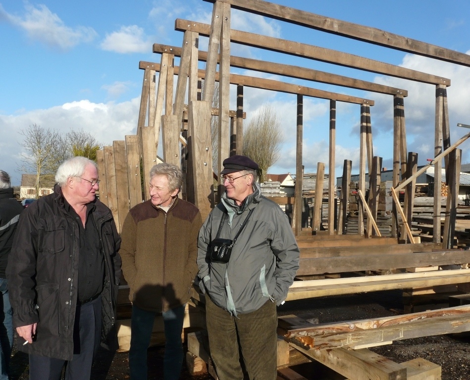 Le Chantier du coche de Marne - à D.,Yves Gaillard (Photo G.Matignon)