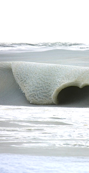 Vague gelée à Nantucket (Photo J.Nimerfroh - JDN Photography)