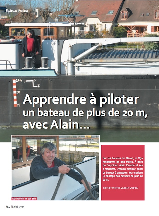 Apprendre à piloter un 38m - Fluvial N° 249