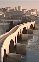 Reconstitution du pont d'Avignon (vidéo CLID)