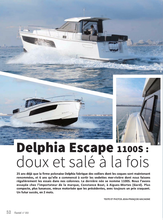 Essai du Delphia 1100S (Fluvial 253)