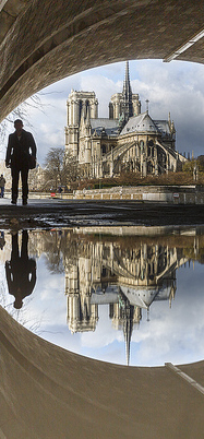 Un beau reflet de Notre-Dame (Photo Communes.com)