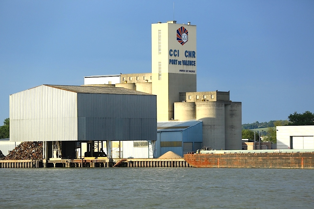 Le port de commerce de Valence (Photo CCI-Drôme)