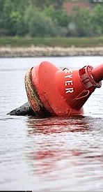 Étiage du Rhin (Photo P.Kittel)