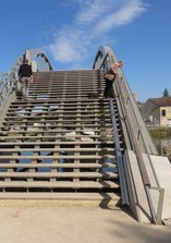 La passerelle de St Mammès (Photo G.Matignon)