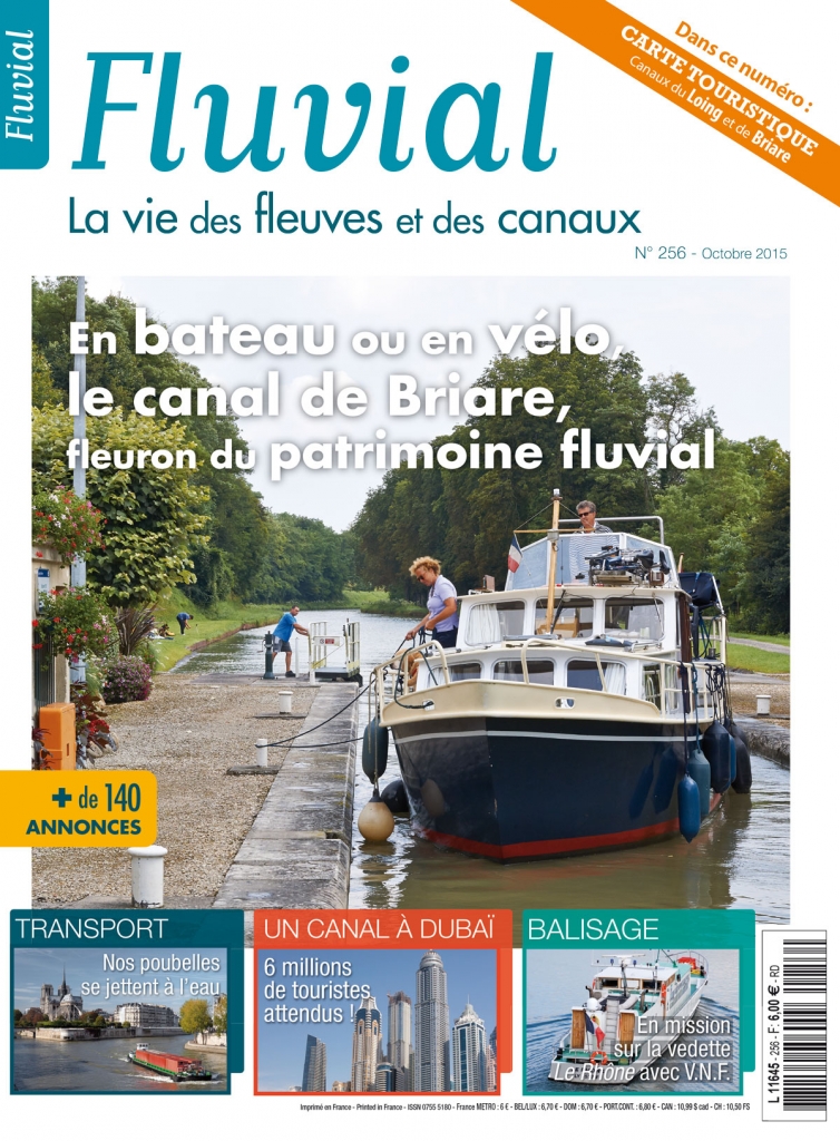 Couverture du n° 256 du magazine Fluvial