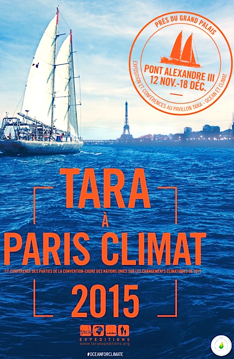 Tara à Pareis pour le COP21 (Tara-Expéditions)