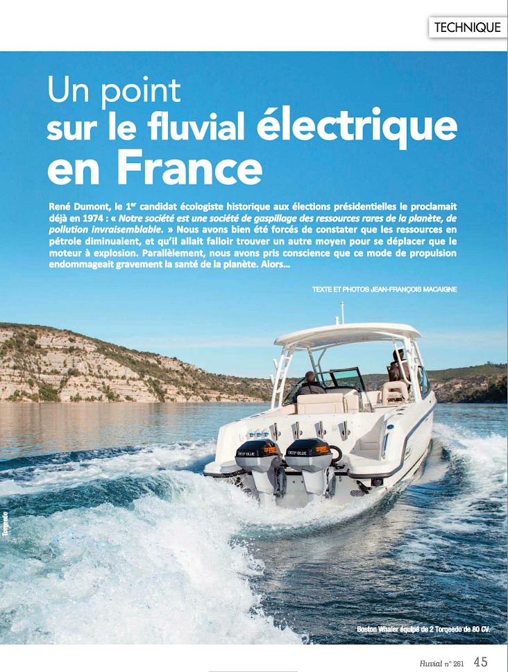 Le fluvial électrique en France (Fluvial n°261)