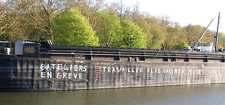 Barrage sur la Deule en avril 2010 (Photo E. Ballery)