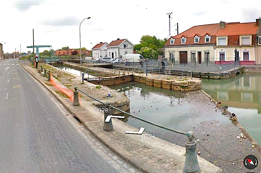 Écluse du Haut-Pont à Saint-Omer (document Fluviacap)