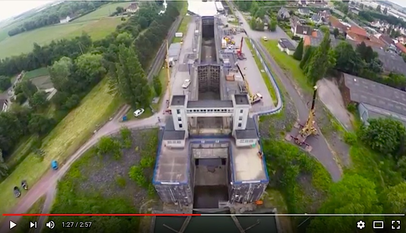 Travaux de maintenance de l'écluse des Fontinettes (CMI Services)