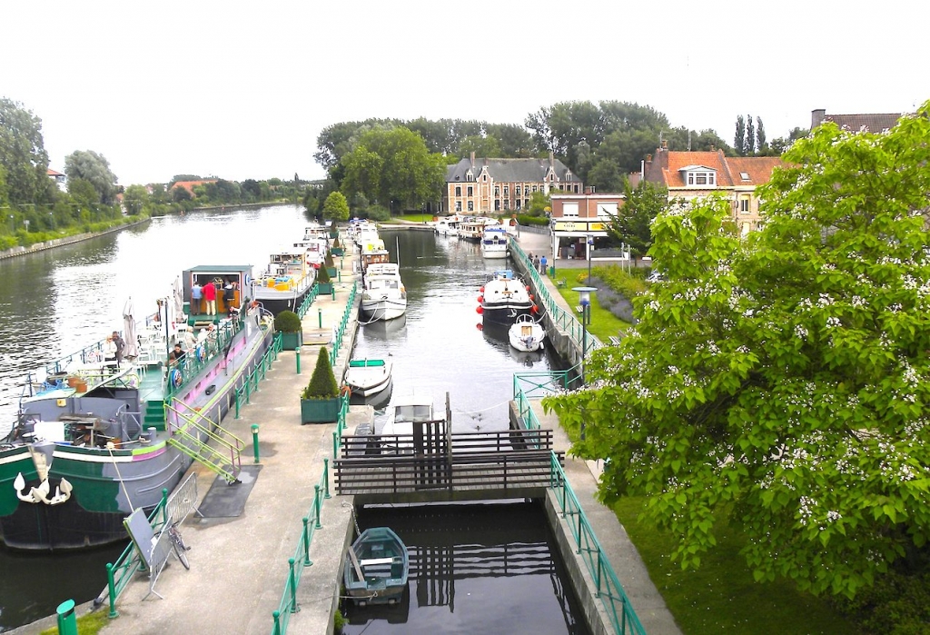 Port de Wambrechies sur la Deûle (Photo PJL)