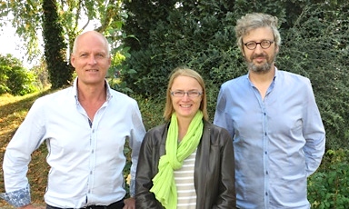 Les fondateurs d'Aquatiris : Alain L'Hostis, Edwige Le Douarin, Martin Werckann (Photo Aquatiris)