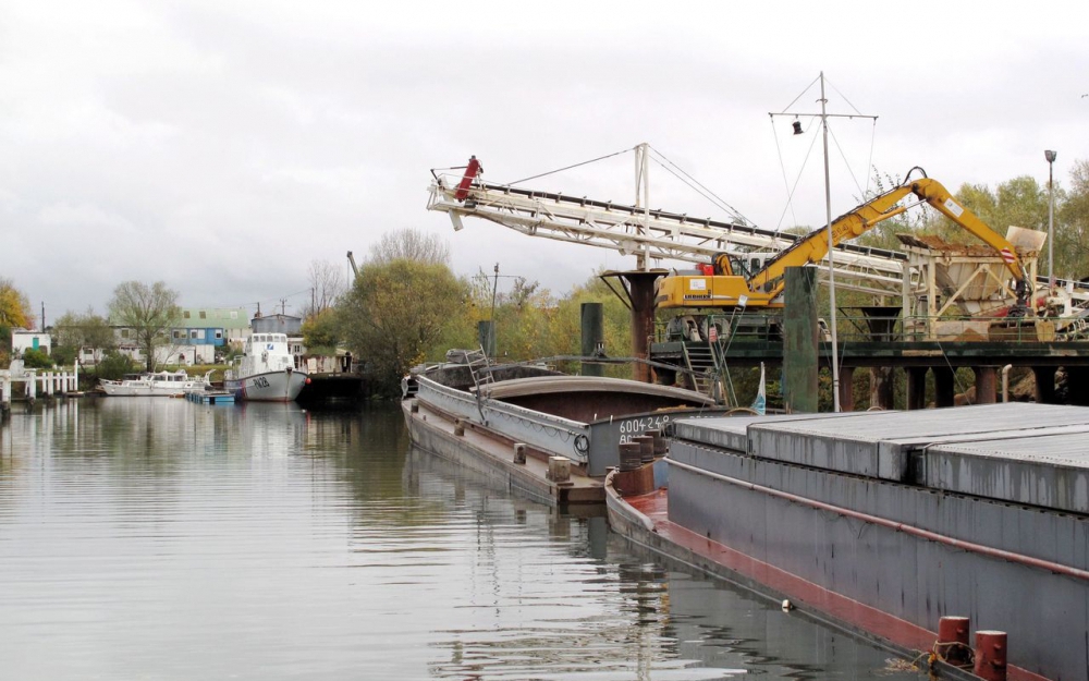 Ports de Paris souhaite réaliser un port industriel à cheval sur les communes de Triel et de Carrières (photo extraite du site Le Parisien LP/Y. F)