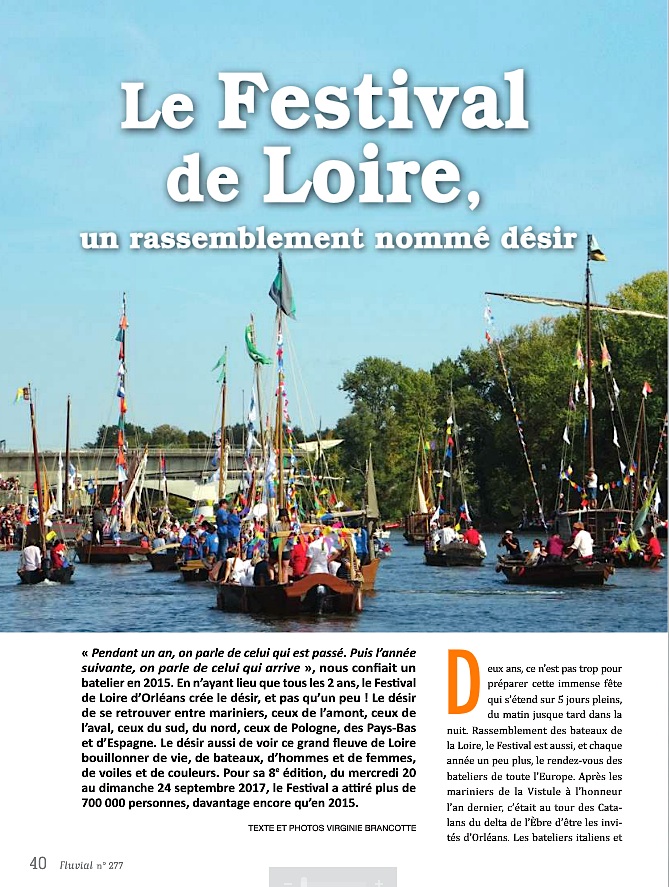 Le Festival de Loire en 2017 (Fluvial n°277)