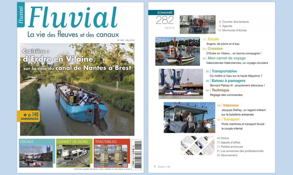 Couverture du n°282 de Fluvial