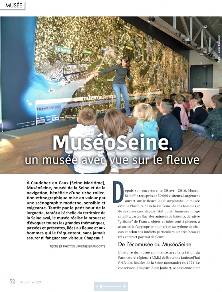 MuséoSeine, un musée avec vue sur la Seine (Fluvial n°287)