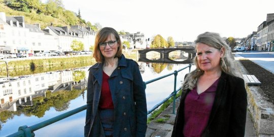 Gaëlle Nicolas, maire de Châteaulin et Nadine Le Graët, Directrice générale des services de la Ville. (Photo Le Télégramme)