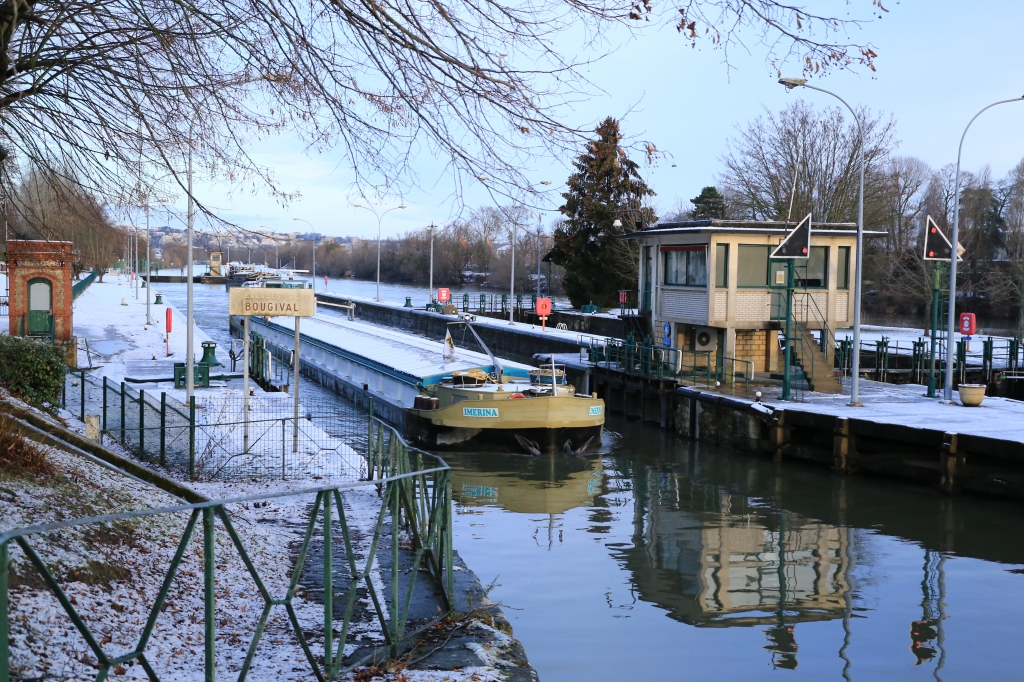 Mise en service de l’écluse principale de Bougival (Photo VNF)