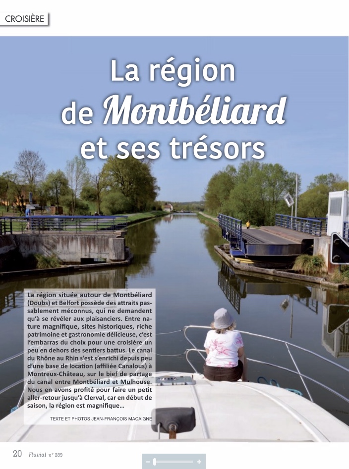 Croisière dans la région de Montbéliard (Fluvial n°289)