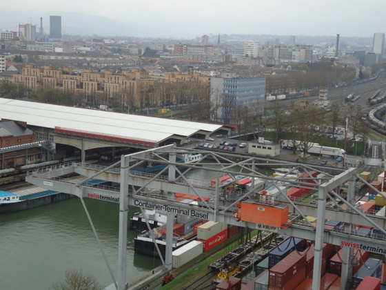 À Mulhouse, le trafic des trois premiers trimestres se situe à 3,8 millions de tonnes, quand Bâle atteint 4,7 millions de tonnes (Photo Mathieu Noyer)