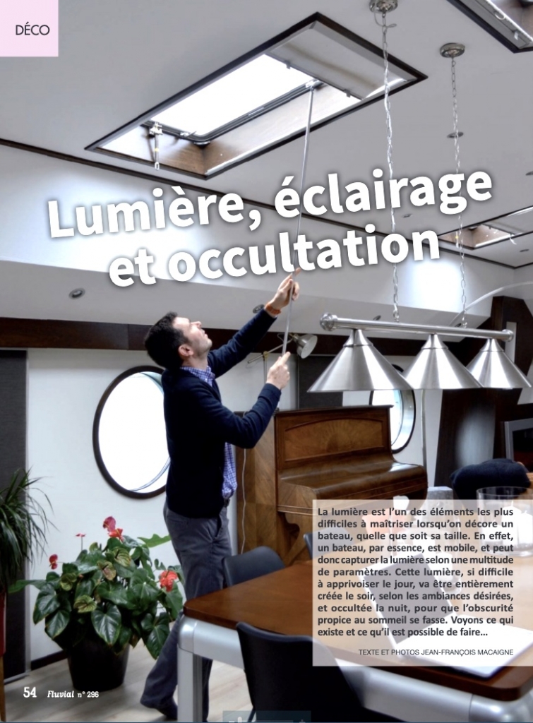 Lumière, éclairage et occultation - Fluvial 296