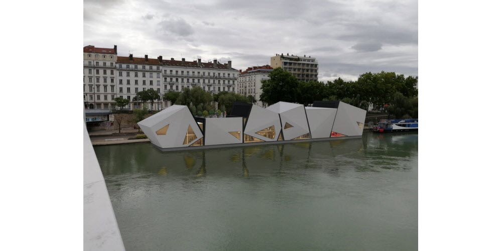 Cette structure sera installée sur les berges du Rhône, début 2022. (Photo Progrès /DR)