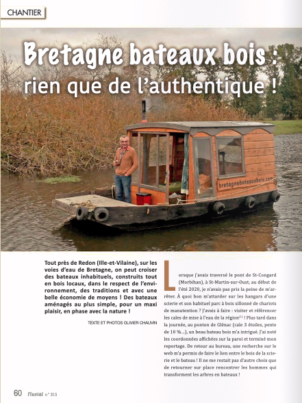 Bretagne et bateaux de bois (Fluvial N°315)