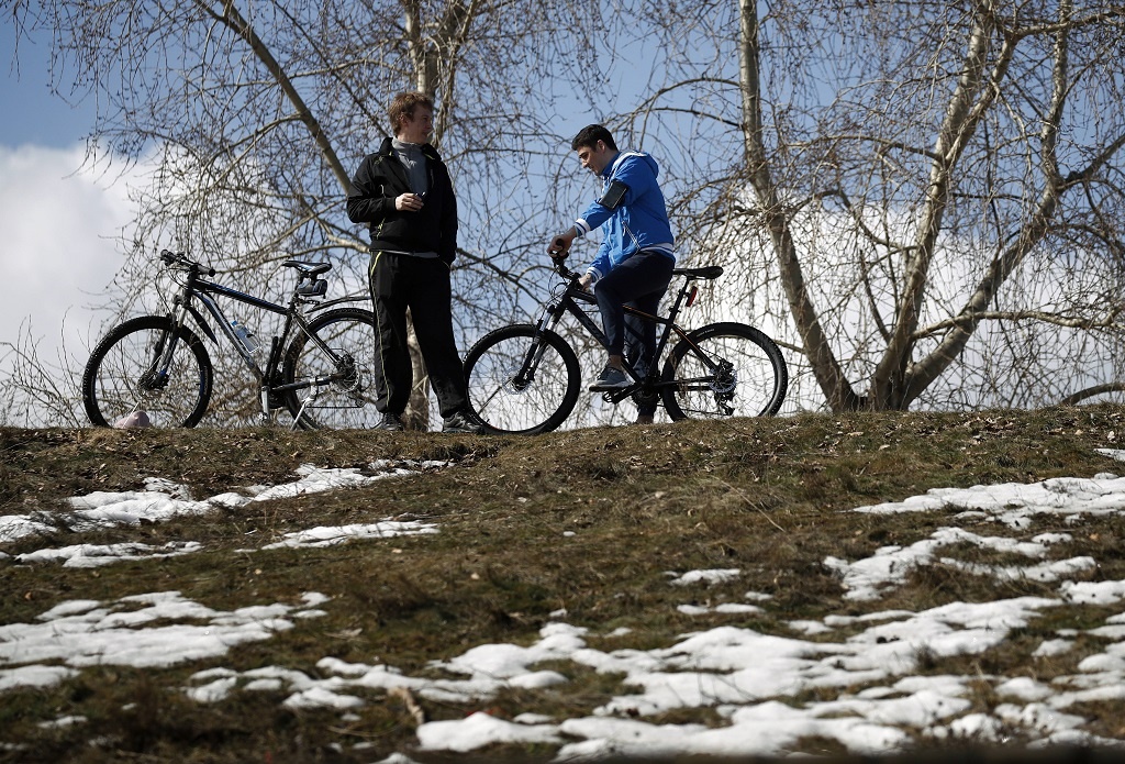 cyclistes (Photo ©Artyom Geodakyan/TASS/Sipa USA/SIPA)