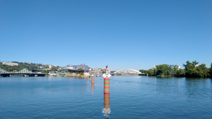 Les marchandises partiront du port Edouard-Herriot et remonteront jusqu'au pont Morand (Photo LyonMag)